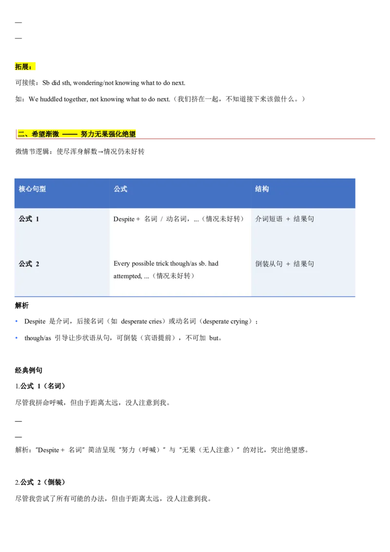 《第14讲如何构筑故事高潮（复习讲义）（学生版）_高考一二三轮复习_英语_2026年_2026年高考英语一轮复习讲义+练习+课件（新教材新高考）-G55_2026版_第四部分写作》第3页预览