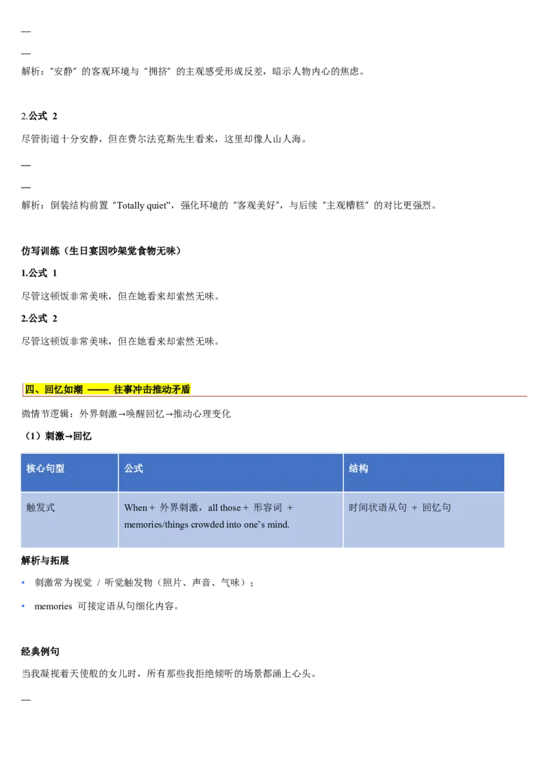 《第14讲如何构筑故事高潮（复习讲义）（学生版）_高考一二三轮复习_英语_2026年_2026年高考英语一轮复习讲义+练习+课件（新教材新高考）-G55_2026版_第四部分写作》第5页预览