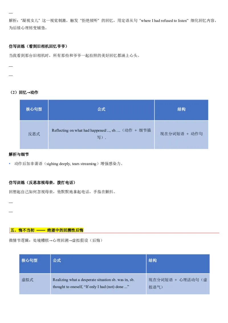 《第14讲如何构筑故事高潮（复习讲义）（学生版）_高考一二三轮复习_英语_2026年_2026年高考英语一轮复习讲义+练习+课件（新教材新高考）-G55_2026版_第四部分写作》第6页预览