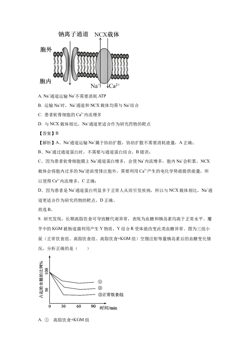 《生物2025年高考真题——重庆卷(1)_2026版高中《二三轮复习+冲刺复习》_2021-2025生物高考题_2025生物高考题_教师》第6页预览