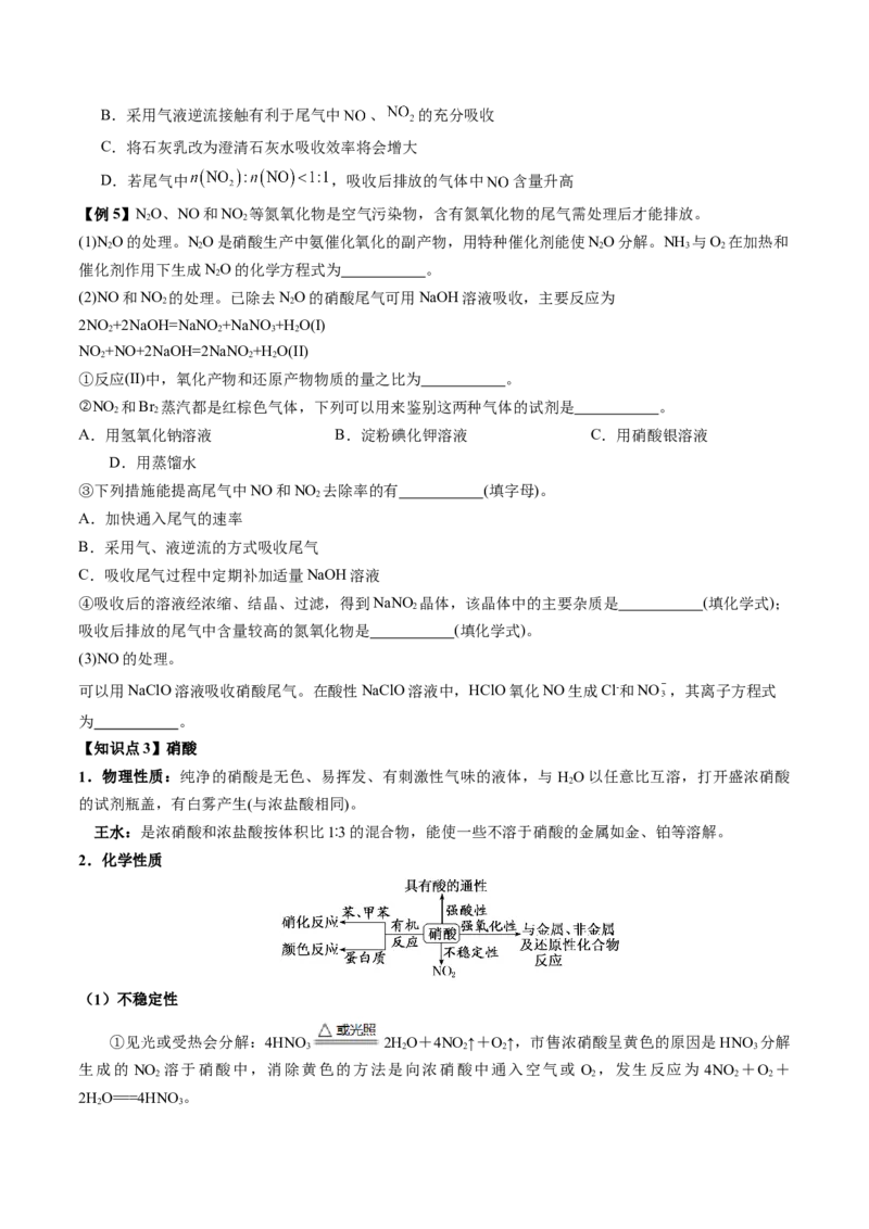 《第15讲氮及其化合物（讲义+练习、学生版）-（新教材新高考）_高考一二三轮复习_化学_2026年高考化学一轮_2026年高考化学精讲精练复习讲义（新教材新高考）-G353_资料》第6页预览