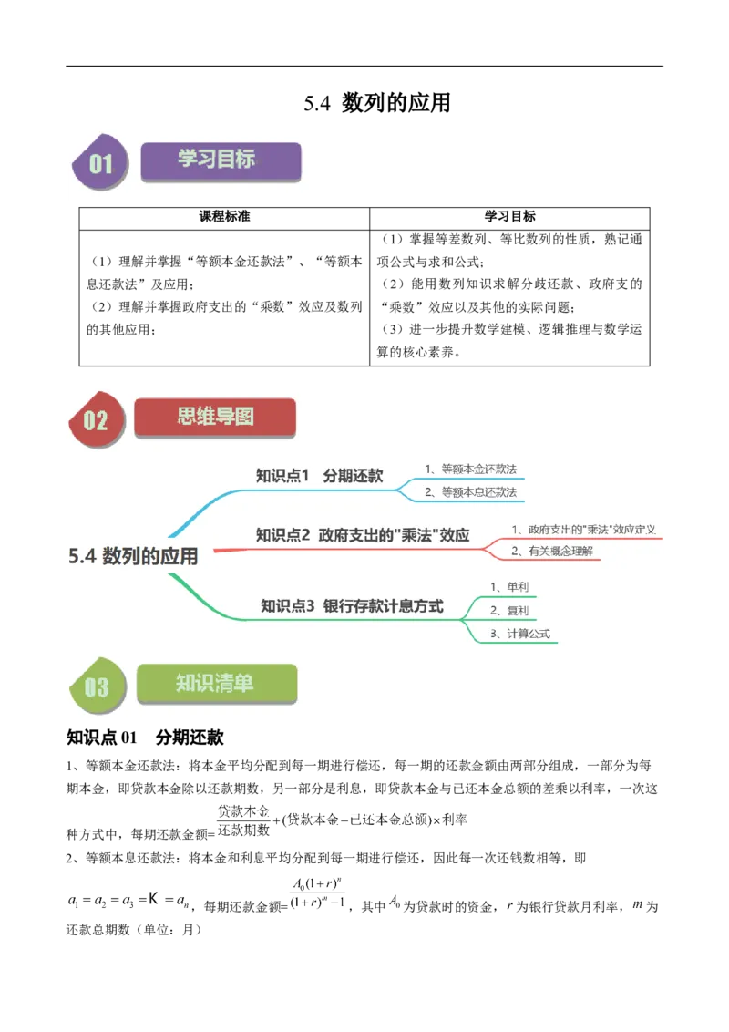 《第07讲5.4数列的应用（3知识点+4题型+强化训练）教师版-高中数学人教B版讲义（选择性必修三）_2027高中必刷题_必刷题2027_2027高一高二必刷题_数学_7.人教B版高中数学讲义选择性必修三》第1页预览