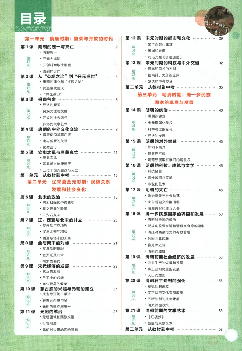 《2024版《初中必刷题》历史7下（RJ）-狂K重点_初中全科知识点总结和试卷_赠送习题试卷_初中3年学习辅助资料_2、2025初中必刷题合集_初中必刷题23+24+25上册_24初中必刷题上册+下册全》第4页预览