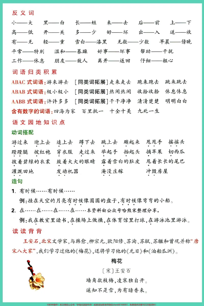 《二年级期中1-4单元重点要点背记。#二年级上册语文#期中考试#知识点总结#必考考点#期中复习_最新小学1-9年级各科+幼升小+综合类学习资源汇总包_二年级一线老师整理版资源（全网独家）》第3页预览
