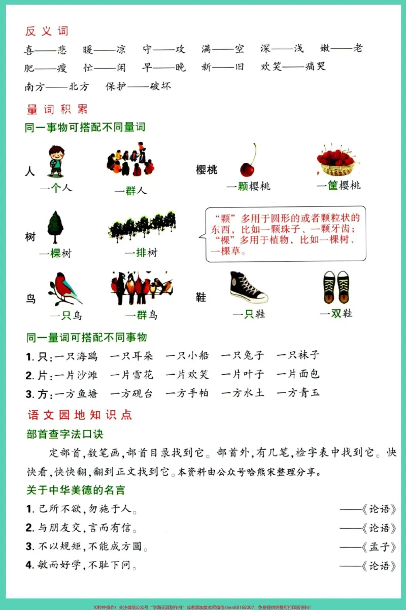 《二年级期中1-4单元重点要点背记。#二年级上册语文#期中考试#知识点总结#必考考点#期中复习_最新小学1-9年级各科+幼升小+综合类学习资源汇总包_二年级一线老师整理版资源（全网独家）》第5页预览