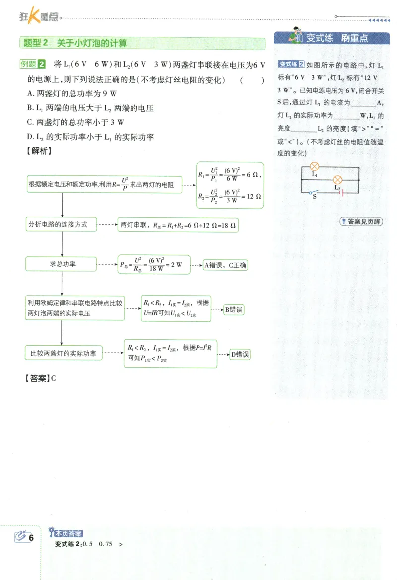 《2024版《初中必刷题》物理9下（RJ）-狂K重点_初中全科知识点总结和试卷_赠送习题试卷_初中3年学习辅助资料_2、2025初中必刷题合集_初中必刷题23+24+25上册_24初中必刷题上册+下册全》第10页预览