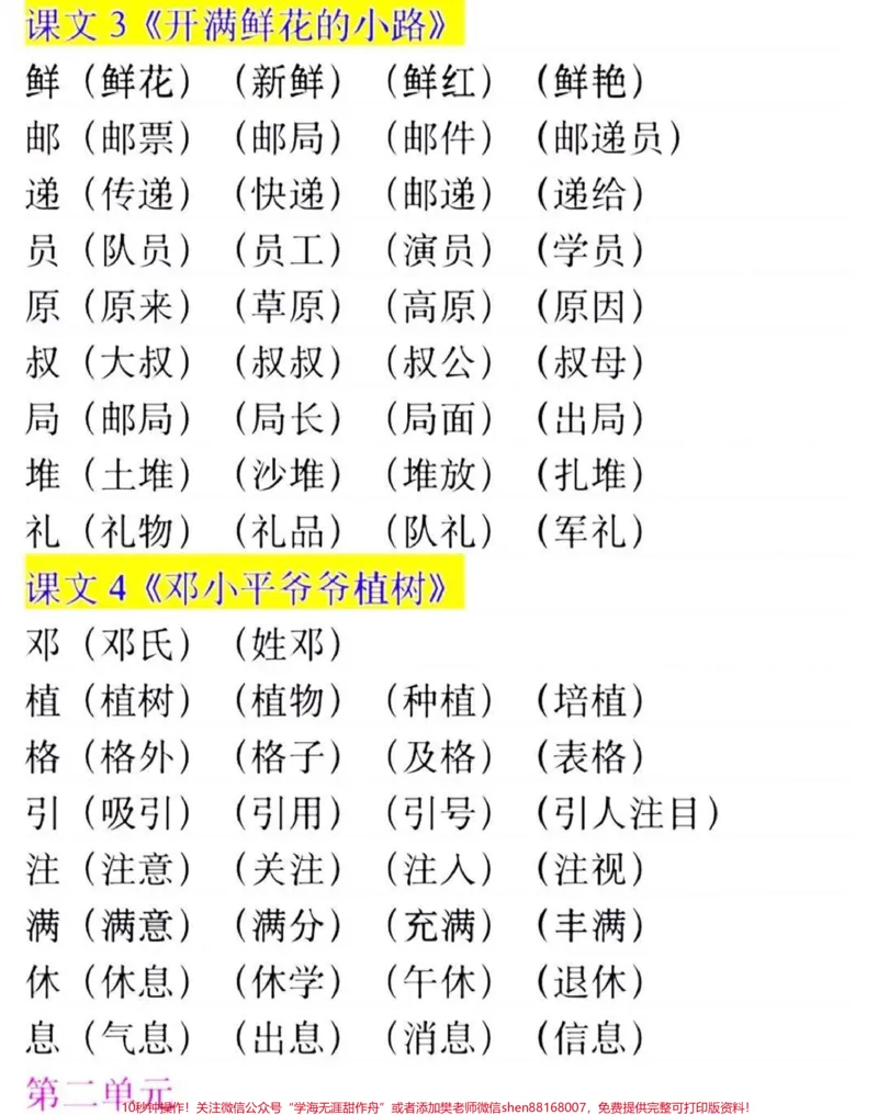 《二年级下册语文生字整理归纳#小学语文#学习#教育#语文#二年级_最新小学1-9年级各科+幼升小+综合类学习资源汇总包_价值20万元!最新小学1-9年级各科+幼升小+综合类学习资源汇总包》第2页预览