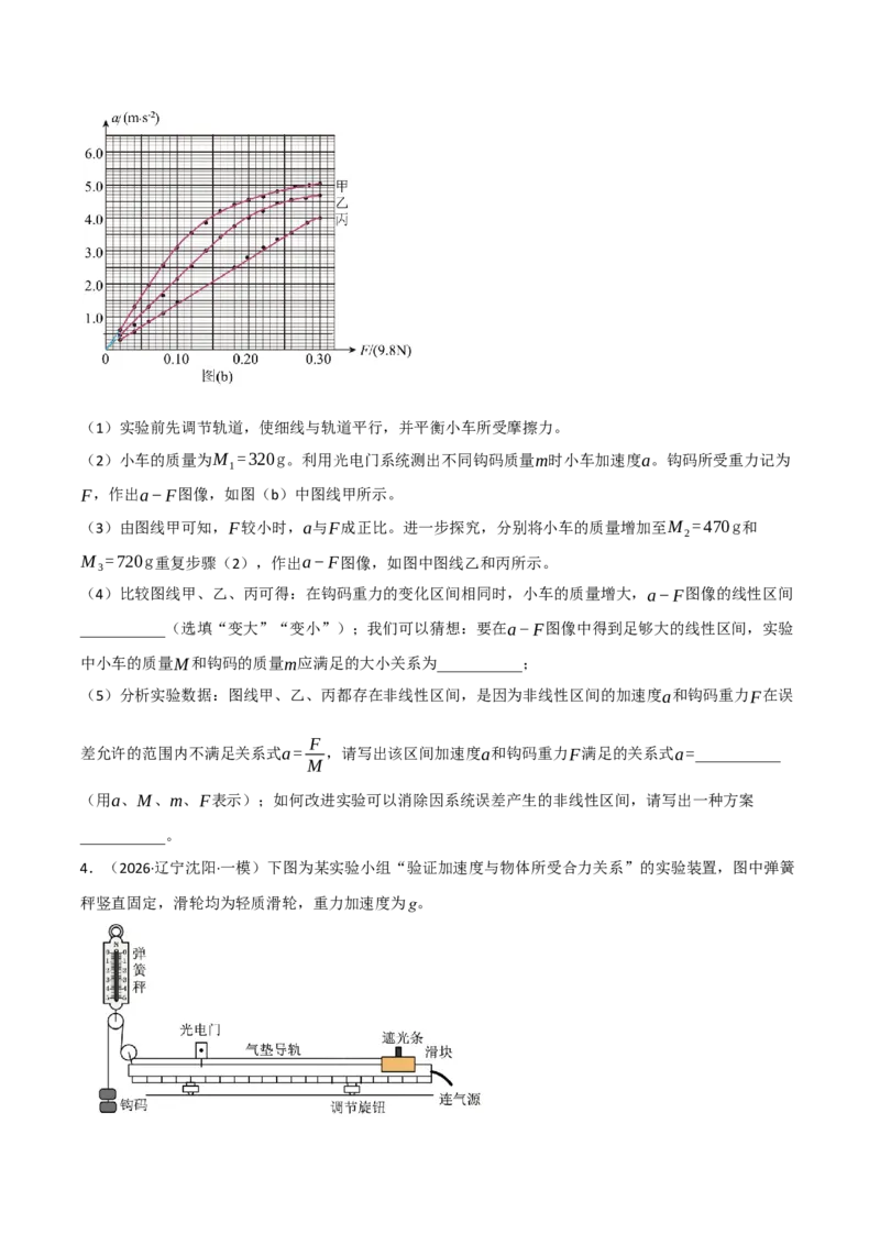 《专题09力学实验（七大考点）（黑吉辽蒙专用）（学生版）_高考一二三轮复习_物理_2027年高考物理专项更新中_2026年高考物理一模试题分类汇编（黑吉辽蒙专用）-G238_2026版》第7页预览