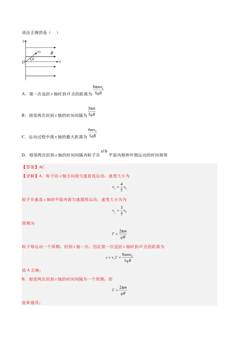 《专题08磁场（教师版）_高考一二三轮复习_物理_2026年-物理高考专项复习_2025年高考物理二模试题分类汇编（四川专用）》第10页预览