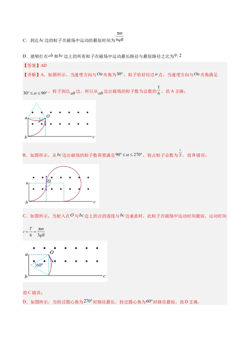 《专题08磁场（教师版）_高考一二三轮复习_物理_2026年-物理高考专项复习_2025年高考物理二模试题分类汇编（四川专用）》第7页预览