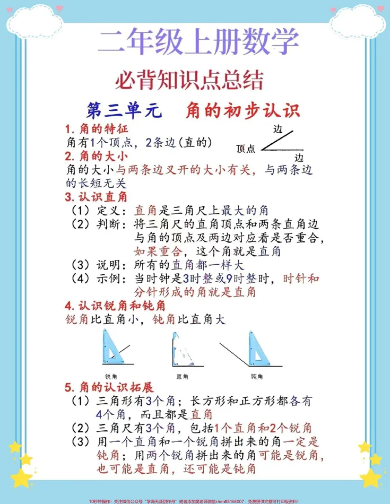 《二年级上册数学必背知识点总结。#数学#知识点总结#数学知识#必考考点#二年级数学》第4页预览