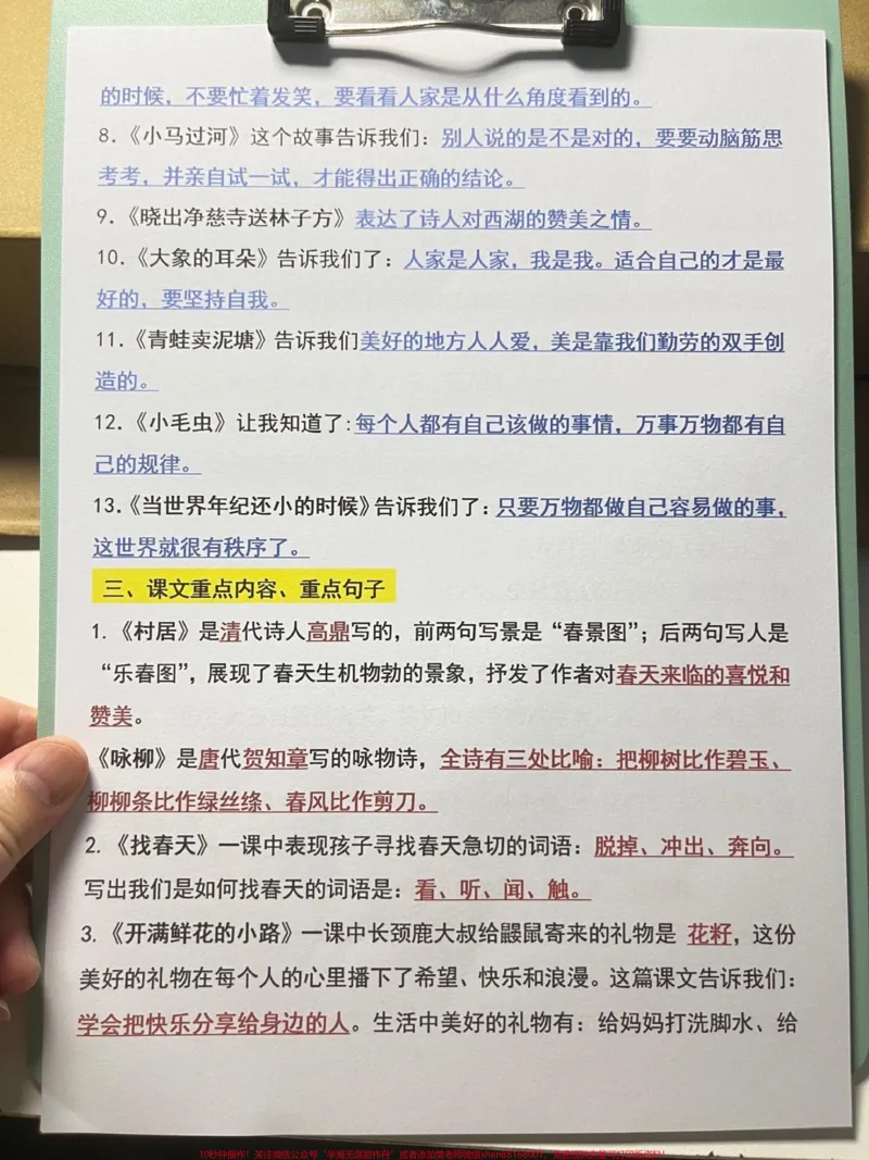 《二年级下册语文全册重点总结,共15页可打。印。这份资料涵盖了二年级下册语文的重点、难点和考点,是家长给孩子复习期末考试的好帮手。建议家长打印出来,让孩子认真练习,相信一定会有很好的收获。#二年级语文下册#二年级#知识点总结#必考考点#二年级语文期末考点》第3页预览
