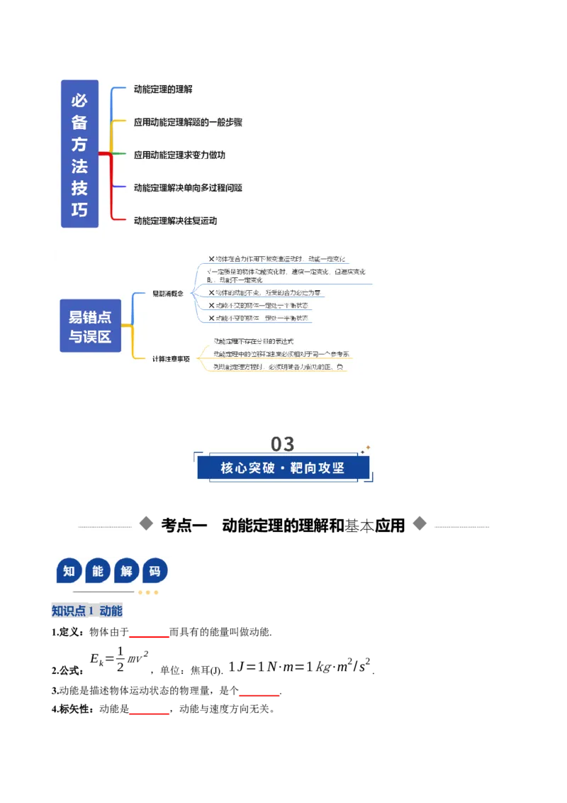 《第20讲动能定理的理解及应用（复习讲义）（全国通用）（学生版）_高考一二三轮复习_物理_2026年_2026年高考物理一轮复习讲义+练习+课件（新教材新高考）-G55(1)_2026版》第4页预览
