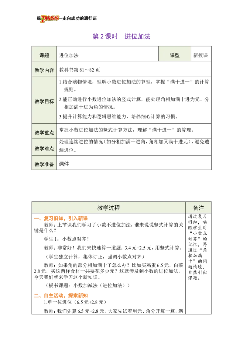 《第2课时进位加法_26春小学语数英道科各版本《课件+教案》_26春各版本数学《课件+教案》1-6年级下册_26春冀教版数学《课件+教案》1-6年级下册_26春冀教版数学三年级下册教案课件》第1页预览