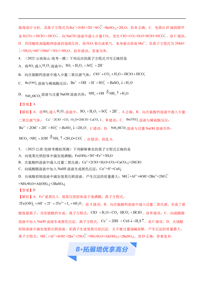 《专题03离子反应（分层练）（解析版）_初高中资料库_高中资料库（转存避免链接过期失效）_高中化学》第9页预览