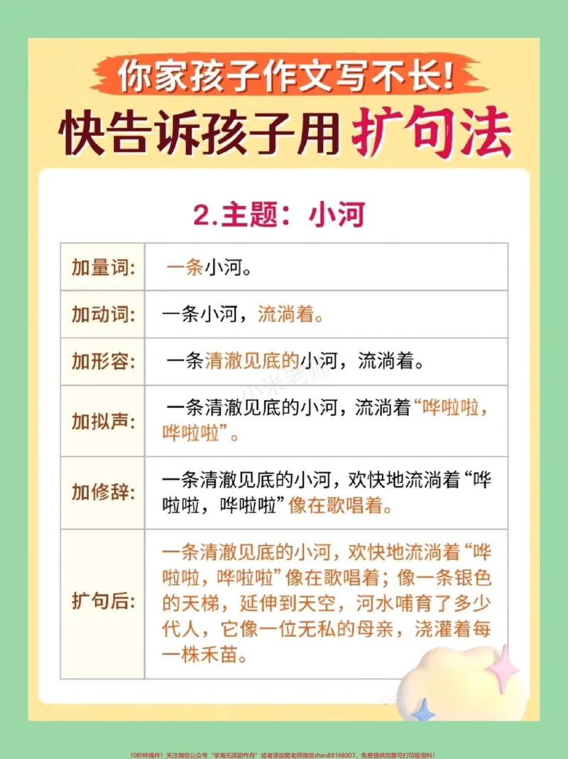 《#家长收藏孩子受益#作文#扩句法写作文#好好学习家长为孩子保存练习_最新小学1-9年级各科+幼升小+综合类学习资源汇总包_价值20万元！最新小学1-9年级各科+幼升小+综合类学习资源汇总包》第5页预览
