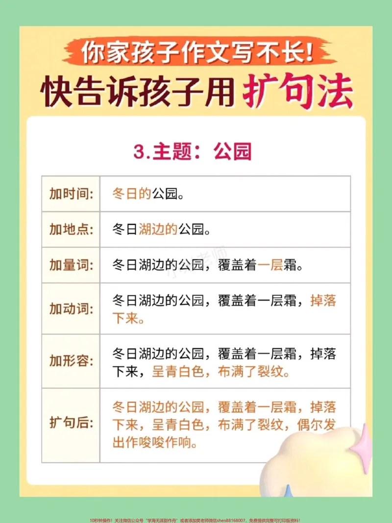 《#家长收藏孩子受益#作文#扩句法写作文#好好学习家长为孩子保存练习_最新小学1-9年级各科+幼升小+综合类学习资源汇总包_价值20万元！最新小学1-9年级各科+幼升小+综合类学习资源汇总包》第6页预览