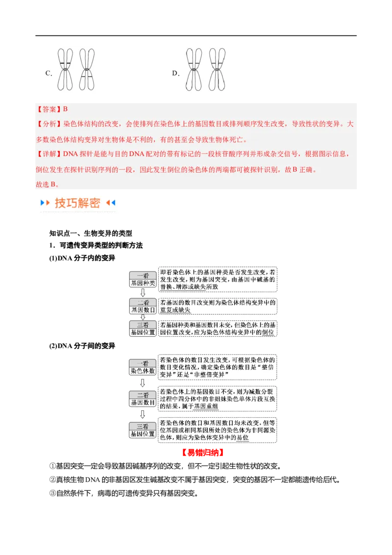 《专题06变异与进化（讲义）（解析版）_初高中资料库_高中资料库（转存避免链接过期失效）_高中生物》第9页预览