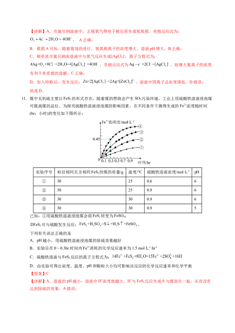 《化学（全国卷）（全解全析）_高考一二三轮复习_化学_2026年-化学高考专项复习_2026年高考第一二三次模拟考试化学-G181_高考化学第一次模拟卷23套_2025版》第7页预览