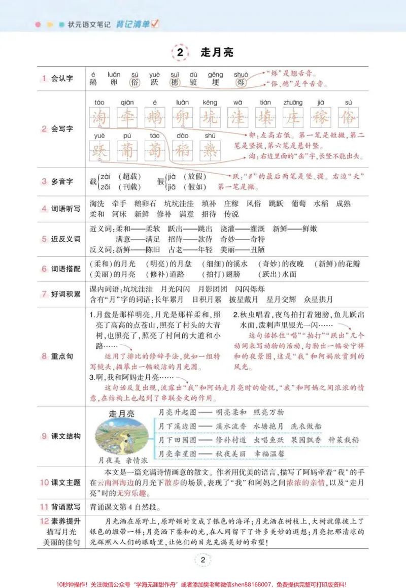 《#四年级上册语文状元笔记(背记清单)#学习资料分享#知识点总结#必考考点#学霸秘籍_最新小学1-9年级各科+幼升小+综合类学习资源汇总包_四年级一线老师整理版资源（全网独家）》第2页预览