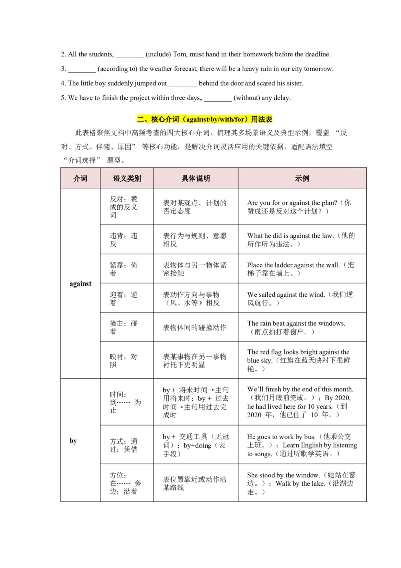 《第16讲介词（学生版）_高考一二三轮复习_英语_2026年-英语高考专项复习_292026届高考英语核心语法重难点专项突破（全国通用）》第3页预览