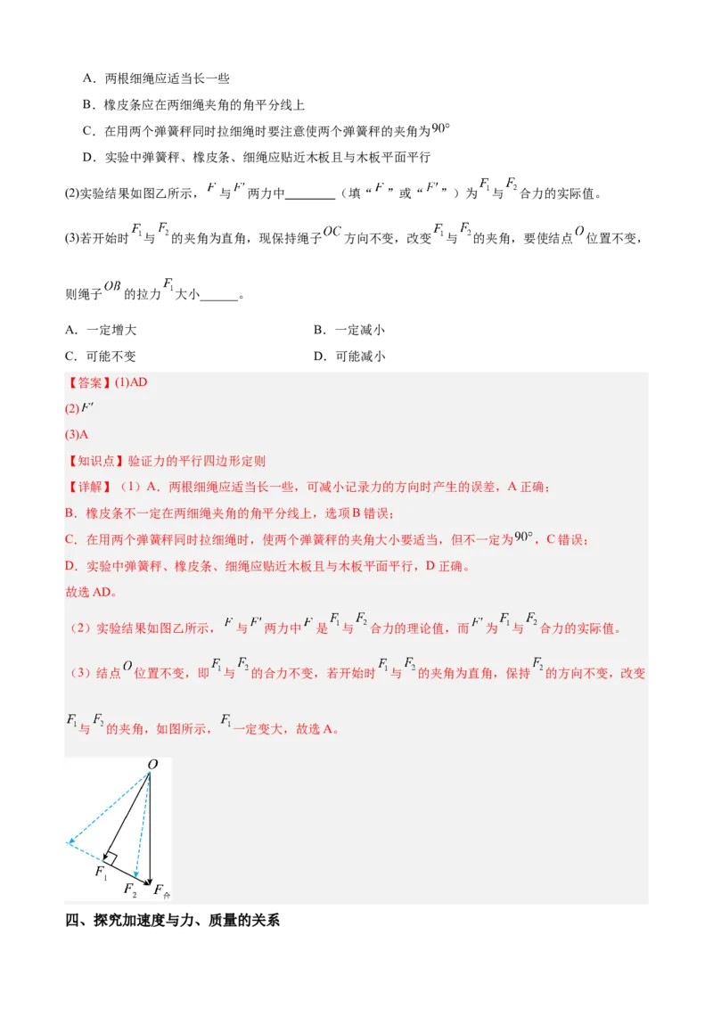 《专题20力学实验（知识清单）（全国通用）（教师版）_高考一二三轮复习_物理_2026年_2026年高考物理一轮复习讲义+练习+课件（新教材新高考）-G55(1)_2026版_实验清单》第7页预览