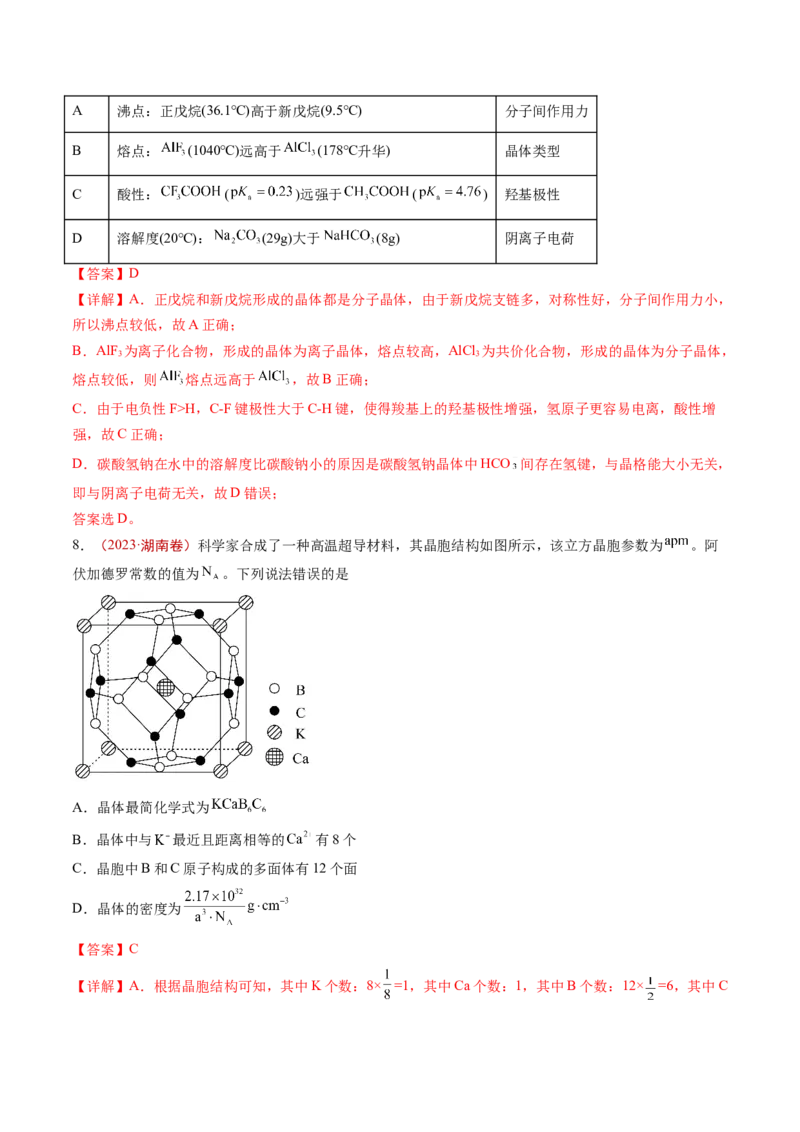 《专题05物质结构与性质元素推断（解析版）_初高中资料库_高中资料库（转存避免链接过期失效）_高中化学》第4页预览
