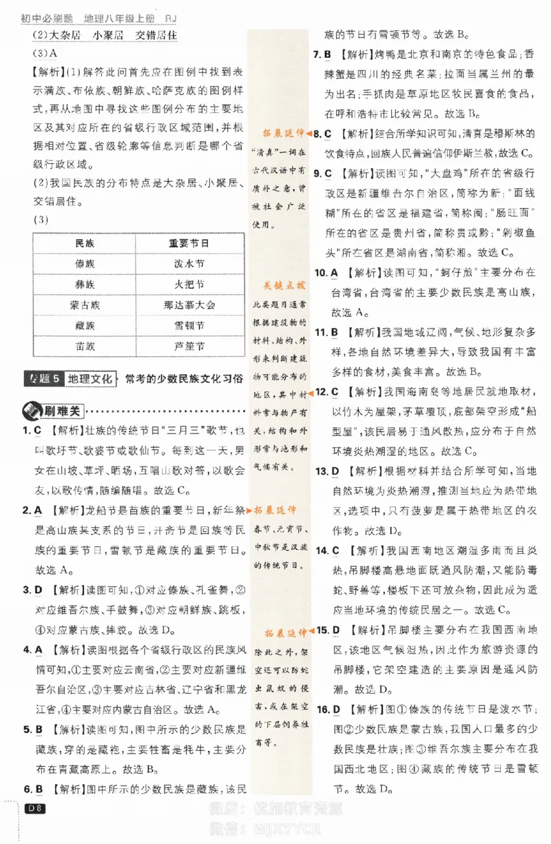 《2024版初中必刷题-八上地理人教版答案解析_初中全科知识点总结和试卷_赠送习题试卷_初中3年学习辅助资料_2、2025初中必刷题合集_初中必刷题23+24+25上册_24初中必刷题上册+下册全_2024版》第8页预览
