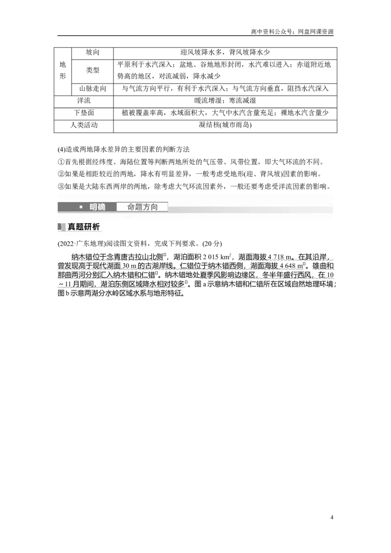 《2024年高考地理一轮复习（新人教版）第1部分　第3章　第4讲　课时18　影响气候的主要因素_初高中资料库_高中资料库（转存避免链接过期失效）_高中地理》第4页预览