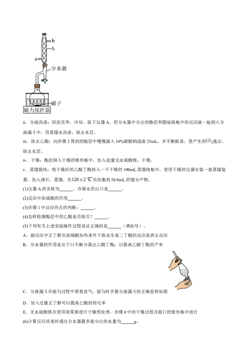 《专题09化学实验综合题（学生版）_高考一二三轮复习_化学_2026年-化学高考专项复习_2025年高考化学三模试题分类汇编（新高考通用）_2025版》第5页预览