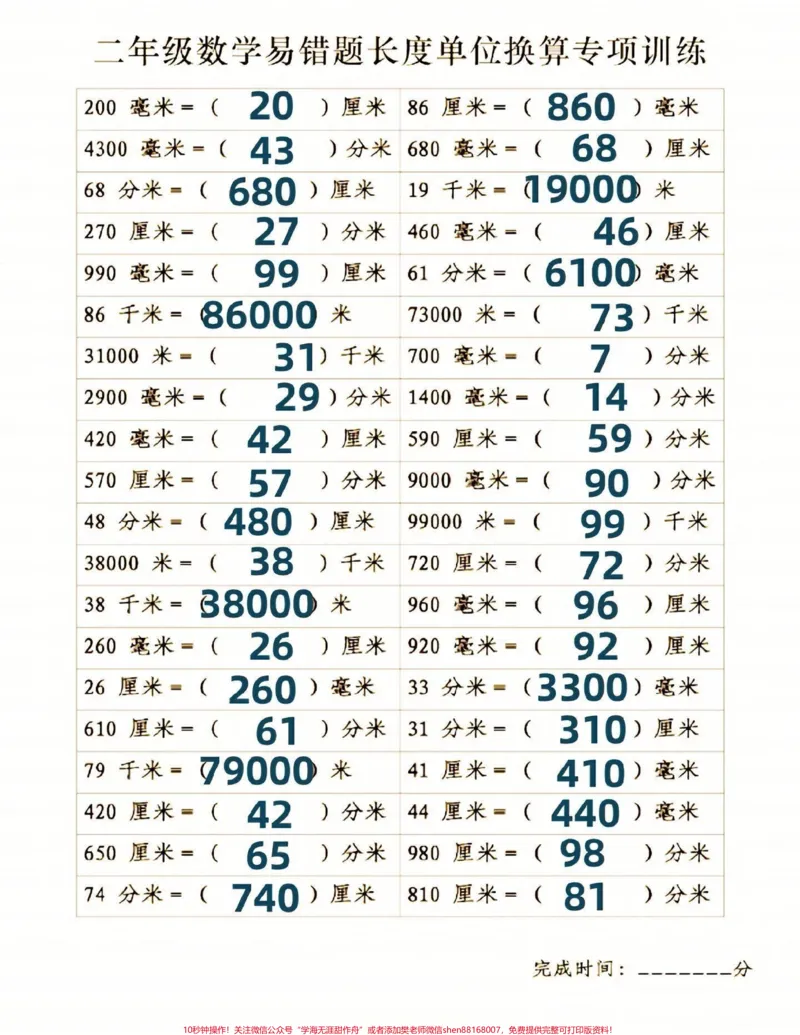《二年级下册数学长度单位换算练习归纳#小学数学#学习#教育#每天学习一点点#数学思维_最新小学1-9年级各科+幼升小+综合类学习资源汇总包_二年级一线老师整理版资源(全网独家)》第1页预览