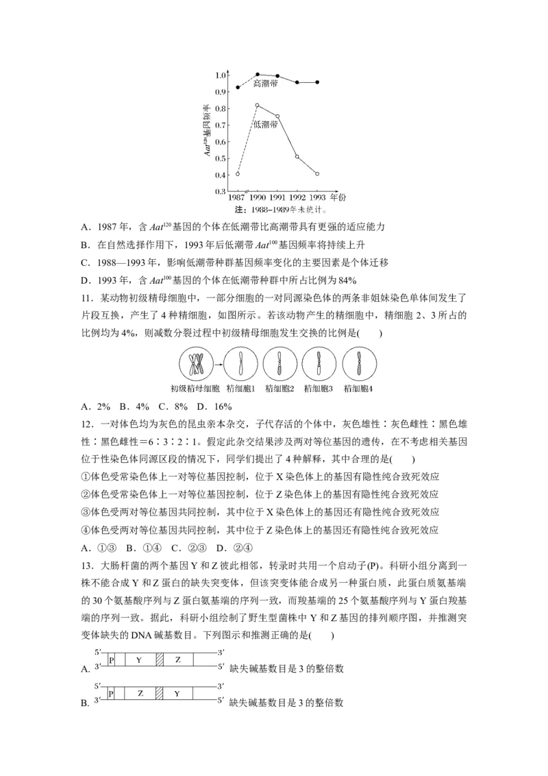 《生物2025年高考真题——安徽卷（精校版）(1)_2026版高中《二三轮复习+冲刺复习》_2021-2025生物高考题_2025生物高考题_学生》第3页预览