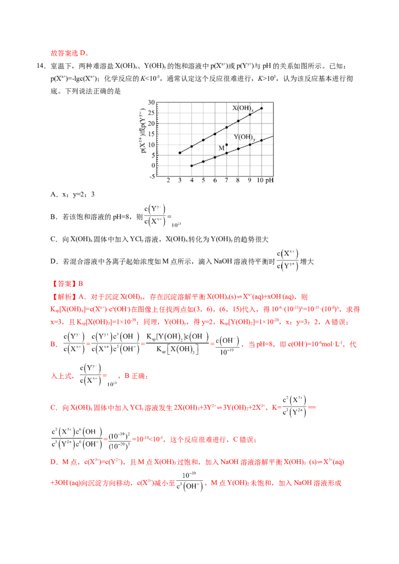 《化学二模突破卷（陕晋青宁专用）（全解全析）_高考一二三轮复习_化学_2026年-化学高考专项复习_2026年高考第一二三次模拟考试化学-G181_高考化学第二次模拟卷26套_2026版》第9页预览