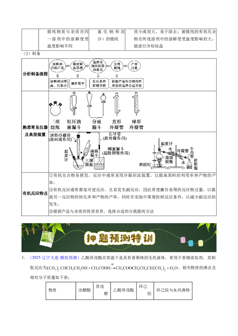 《第20天押实验•有机物制备：回流、蒸馏、分液、重结晶——产率与纯度的“双控”（教师版）_高考一二三轮复习_化学_2027年高考化学专项复习》第10页预览