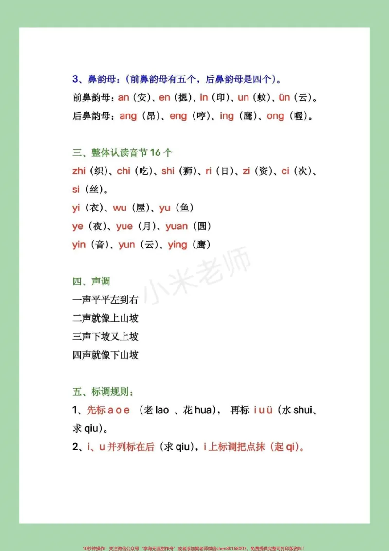 《#家长收藏孩子受益#幼小衔接#拼音9月份上一年级，小朋友一定要预习拼音，拼音很重要_最新小学1-9年级各科+幼升小+综合类学习资源汇总包_幼升小一线老师整理版资源（全网独家）》第3页预览