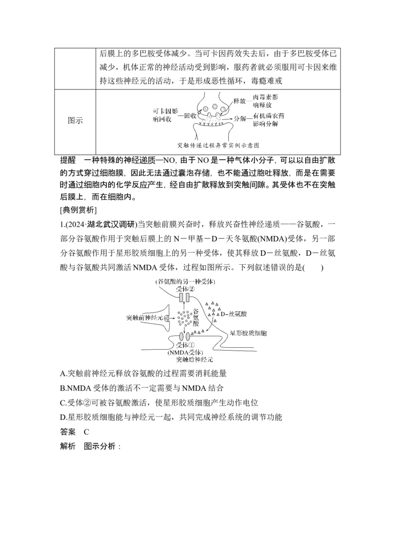 《易错点8突触传递中的异常情况(1)_2026版高中《二三轮复习+冲刺复习》_另附1套Word版题库_第二篇　考前硬核增分策略_第二部分挖掘教材盲点、易错点练透高考关键题型_易错点(共12个)》第2页预览