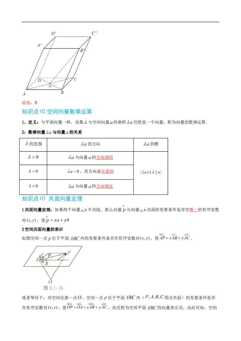 《第一章空间向量与立体几何章末大总结（高效培优讲义）（解析版）_2027高中必刷题_必刷题2027_2027高一高二必刷题_数学_5.人教B版高中数学讲义选择性必修一_2026版》第3页预览