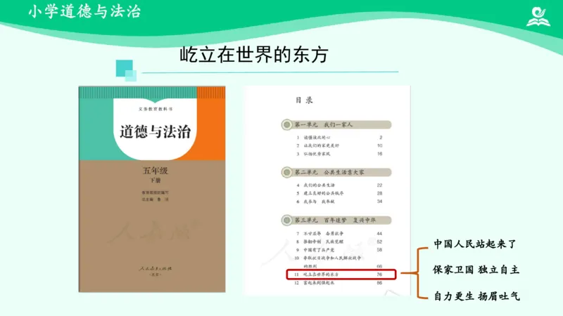 《第11课屹立在世界的东方_课件_小学道法资料_《课后练习+学习任务单》_小学道德与法治统编版五年级下册_小学道德与法治统编版五年级下册》第2页预览