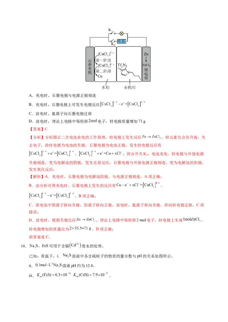 《化学一模提分卷02（陕晋青宁专用）（全解全析）_高考一二三轮复习_化学_2026年-化学高考专项复习_2026年高考第一二三次模拟考试化学-G181_高考化学第一次模拟卷23套_2026版》第8页预览