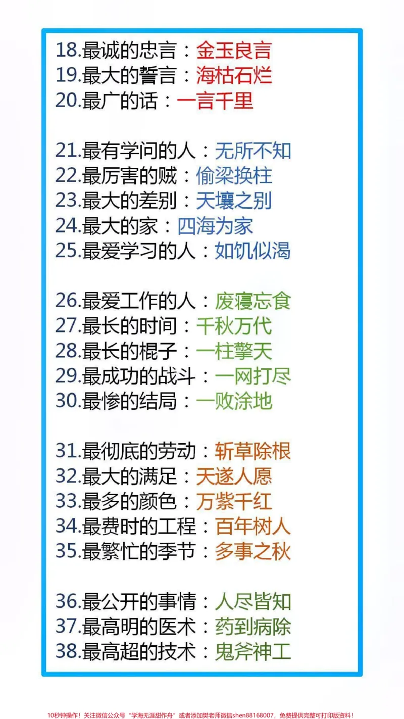 《100个成语之最替孩子收藏吧#成语接龙#好书推荐_最新小学1-9年级各科+幼升小+综合类学习资源汇总包_价值20万元!最新小学1-9年级各科+幼升小+综合类学习资源汇总包》第2页预览