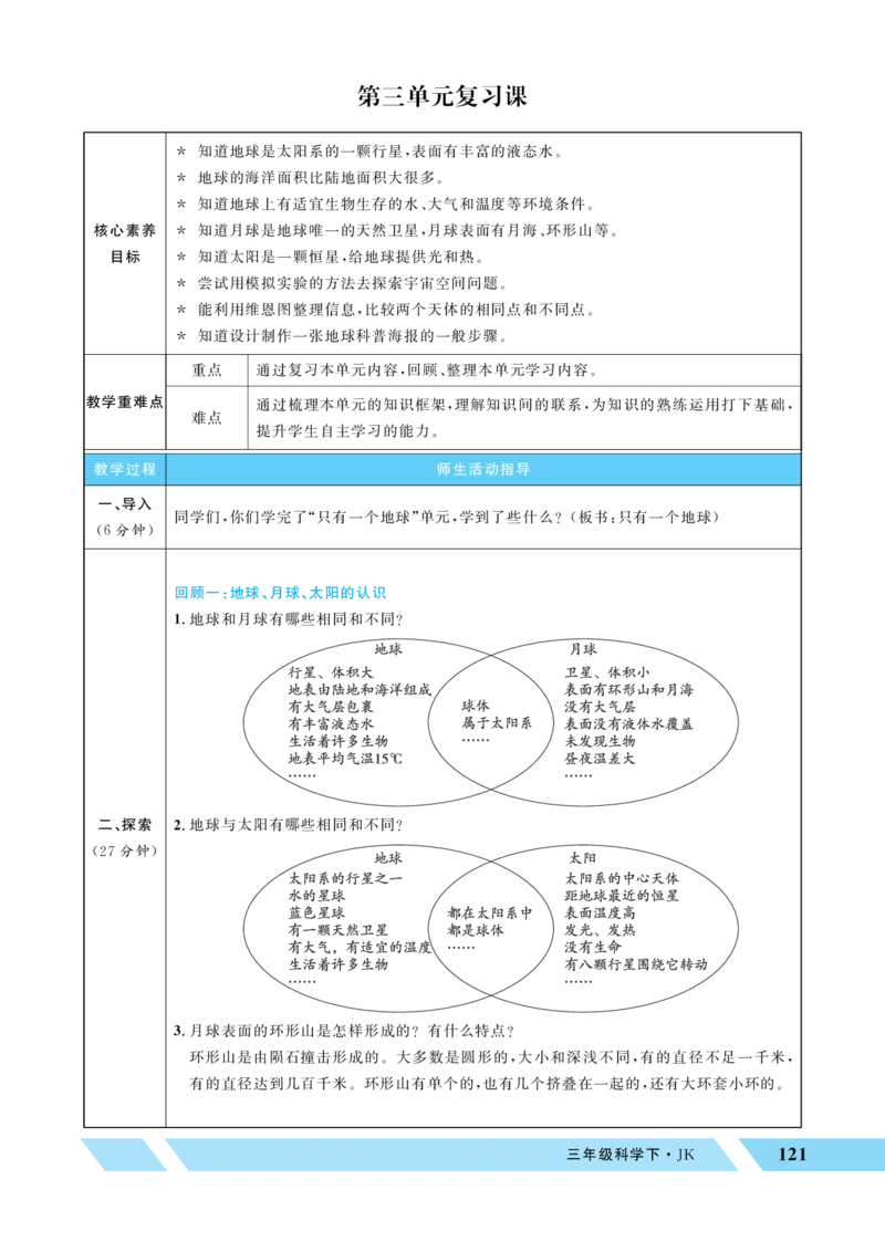 《第三单元复习课_26春小学语数英道科各版本《课件+教案》_26春教科版科学《课件+教案》1-6年级下册_三下_优翼26春科学JK三下——教案（配新教材）_优翼26春科学JK三下——教案（配新教材）》第1页预览