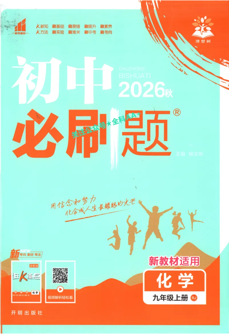 《2027《初中化学•必刷题》9上_初中必刷题2026_9年级_人教版_2027《初中化学•必刷题》9上（人教）》第1页预览