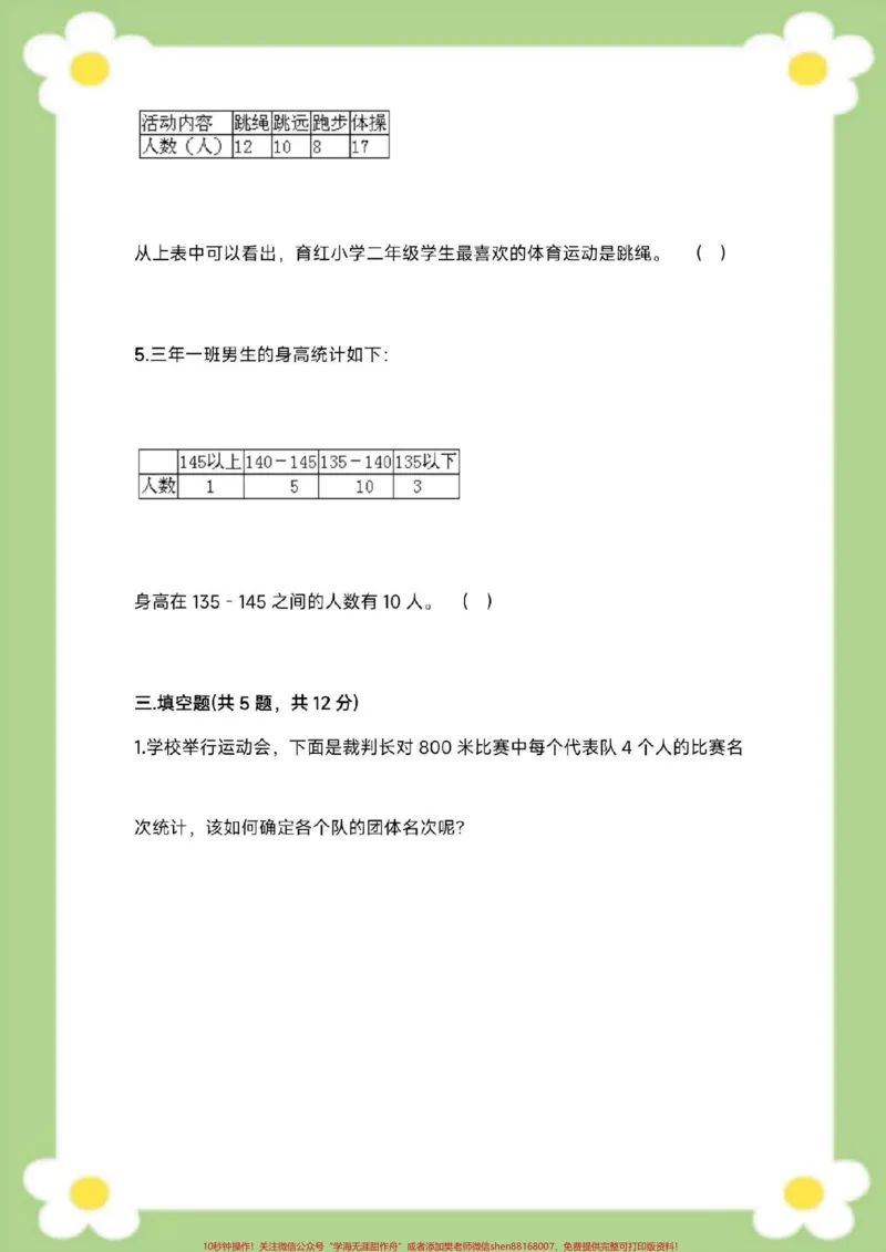 《二年级下册数学第一单元测试。必考题易错题#一年级数学#必考考点单元测试#必考考点#学习#开学季_最新小学1-9年级各科+幼升小+综合类学习资源汇总包》第5页预览
