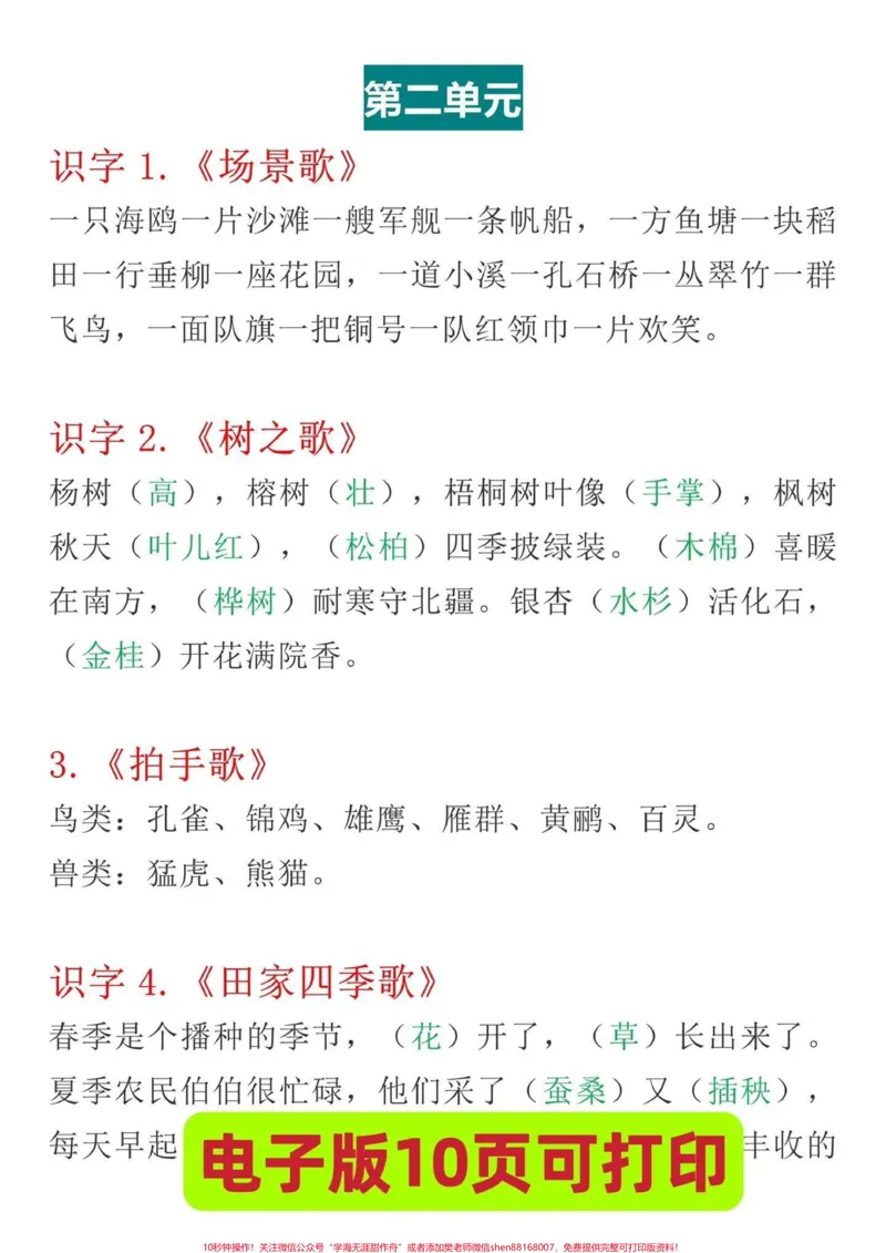 《二年级上册语文课文中心思想归纳总结‼️。暑假预习必备‼️提前熟悉课文，二年级上册语文中心思想汇总#一升二#二年级上册语文#二年级语文上册#中心思想归纳#一升二年级@DOU+小助手》第3页预览