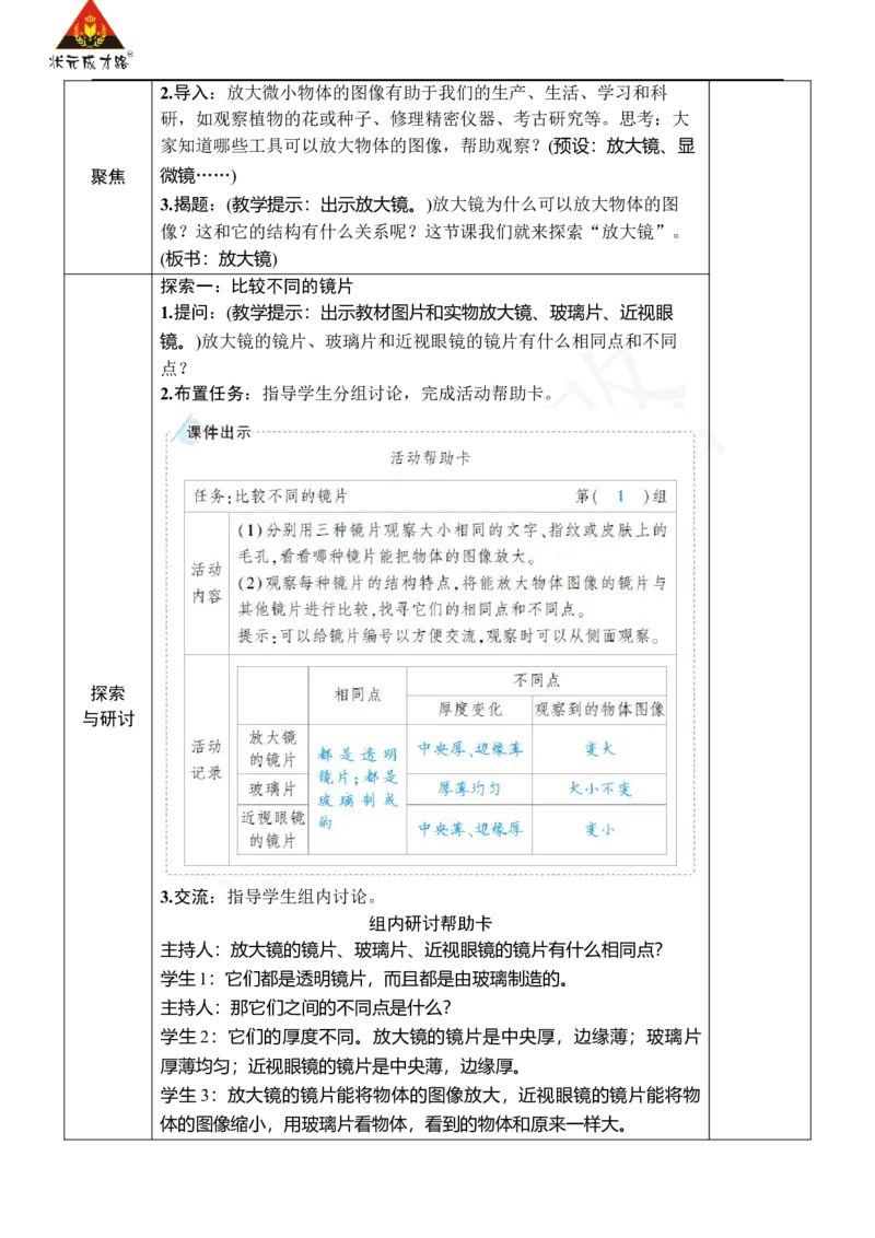 《第1课放大镜_26春小学语数英道科各版本《课件+教案》_26春人教版语数《状元大课堂》课件+教案_25秋_科学《状元大课堂》教案+课件教科25秋_六年级_教科6科上教案_教科6科上教案》第3页预览