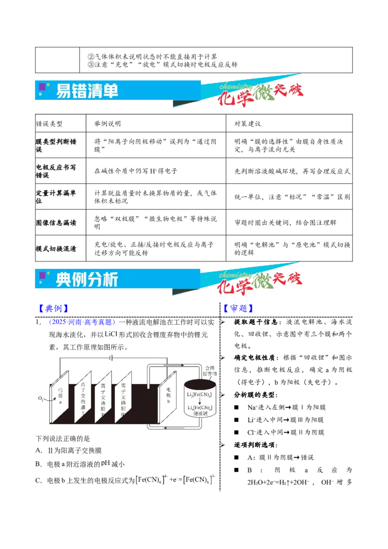 《3-5电解应用——海水淡化（学生版）_高考一二三轮复习_化学_2026年-化学高考专项复习_22026年高考化学培优微突破讲义（全国通用）》第3页预览