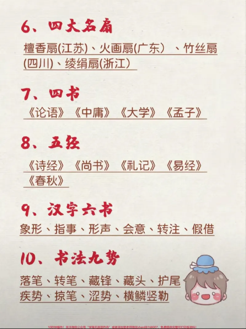 《56个中国文学常识整理，小学必考知识点#教育#学习#文学常识#每天学习一点点#家长收藏孩子受益_最新小学1-9年级各科+幼升小+综合类学习资源汇总包》第2页预览