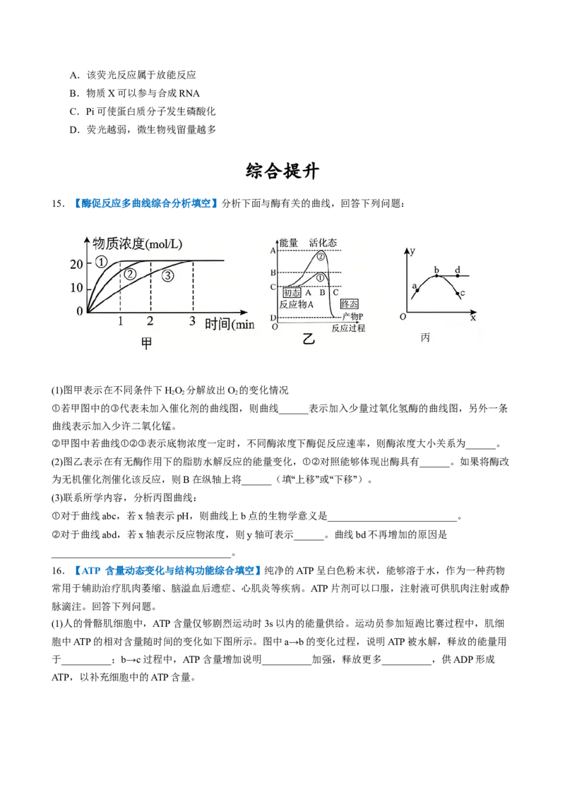 《第08讲酶和ATP（专项训练）（全国通用）（试题版）_高考一二三轮复习_生物_2027年高考生物一轮_2027年高考生物一轮复习讲义+练习+课件（新教材新高考）-G55_2027版》第6页预览