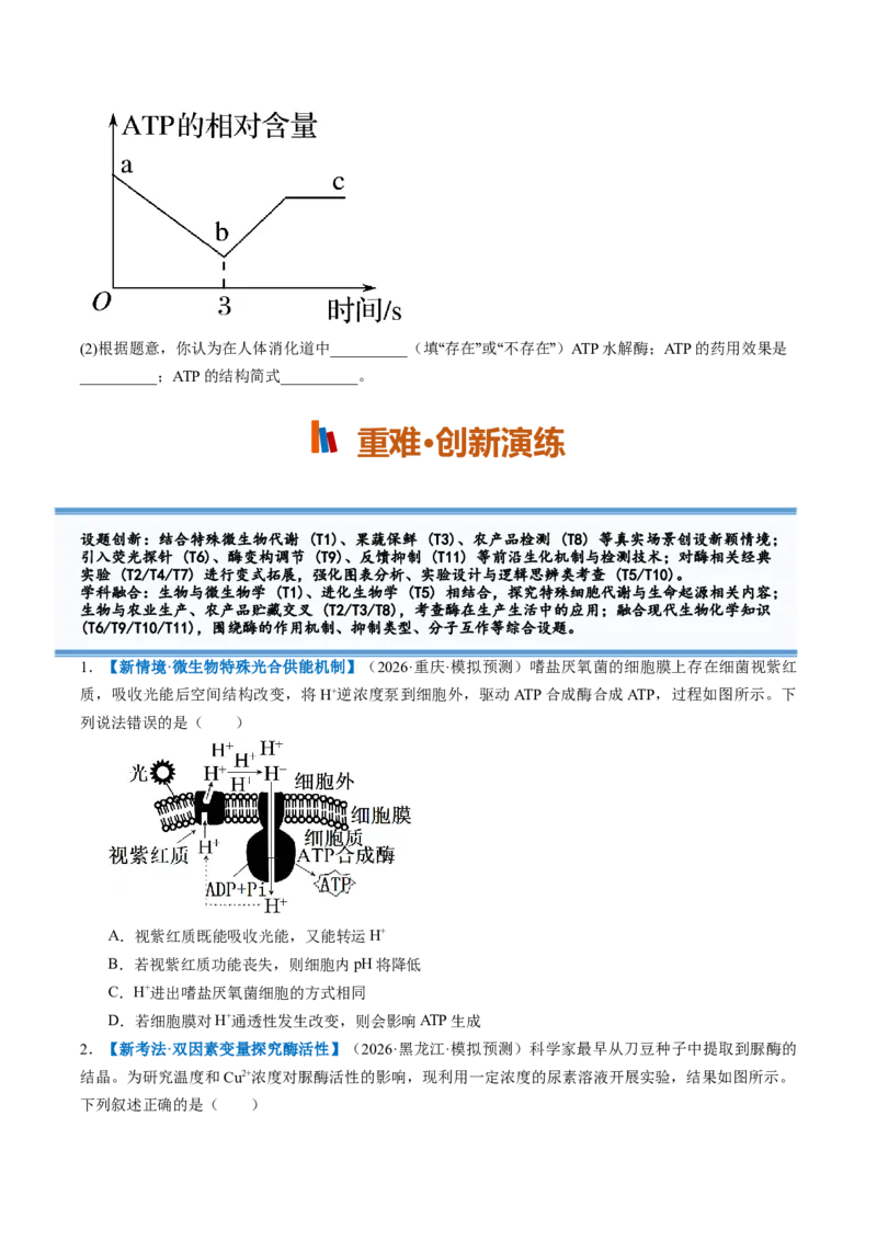 《第08讲酶和ATP（专项训练）（全国通用）（试题版）_高考一二三轮复习_生物_2027年高考生物一轮_2027年高考生物一轮复习讲义+练习+课件（新教材新高考）-G55_2027版》第7页预览