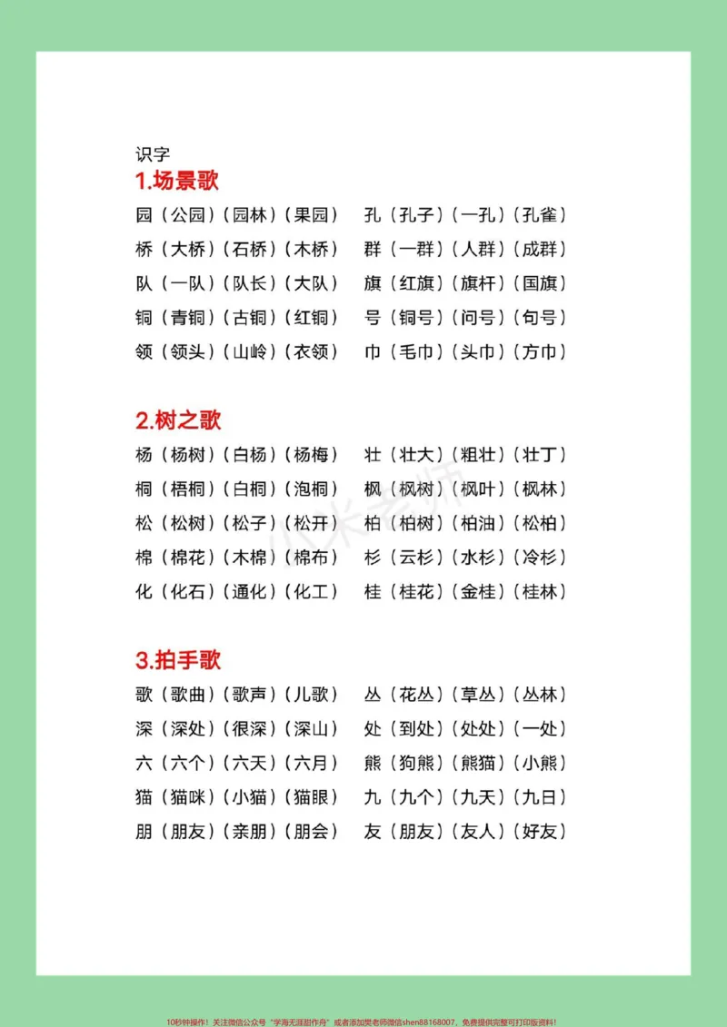 《#家长收藏孩子受益#二年级语文#生字组词家长为孩子保存每日晨读》第3页预览